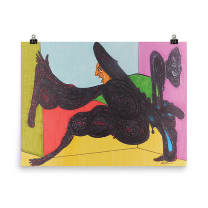 "Pharaoh With Apep in the Afterlife" Print