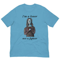 I'm a lover, not a fighter" Short-Sleeve unisex T-Shirt